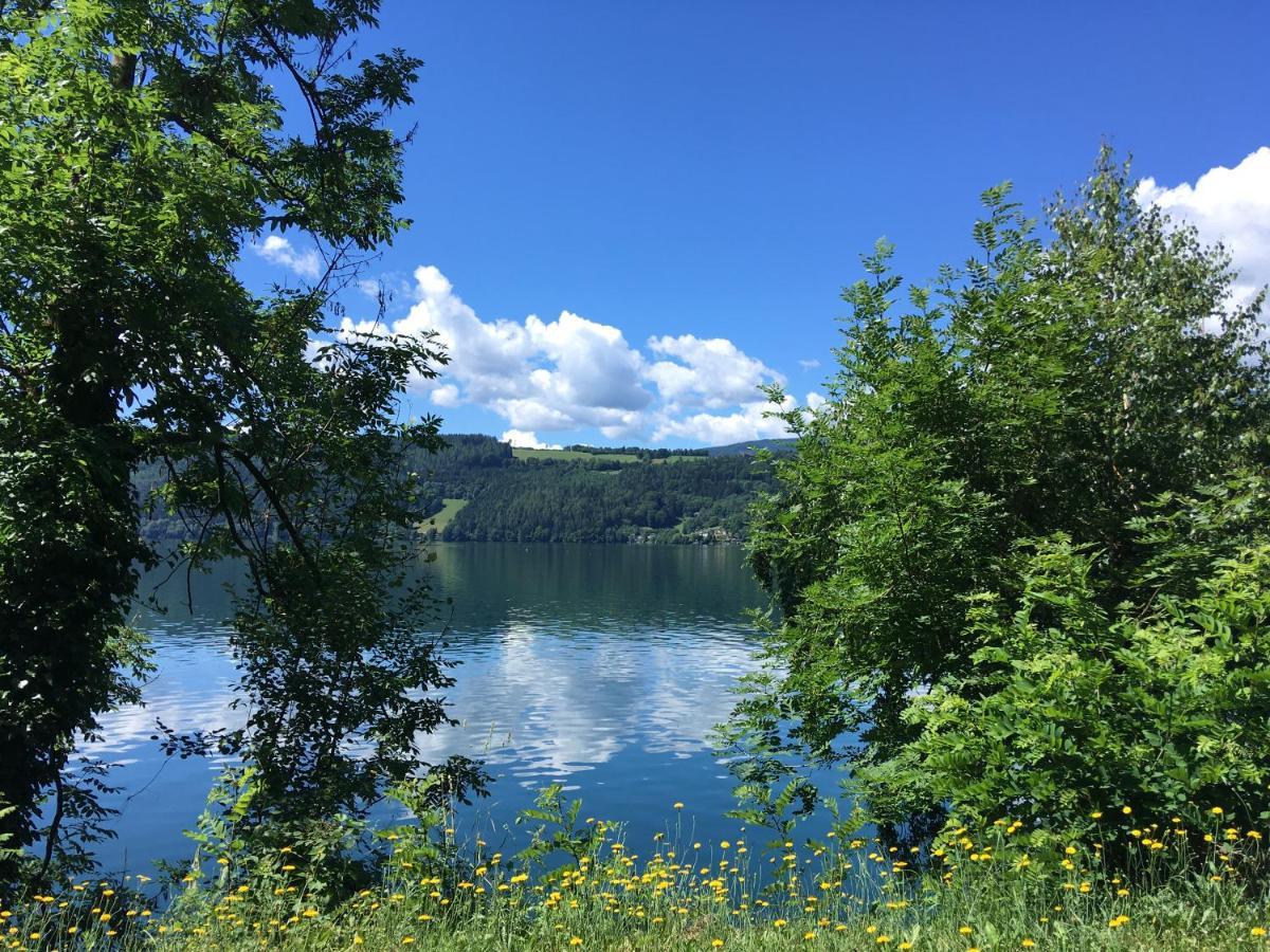 Appartement Zirbenduft Ferienhaus Fuenf Sinne Döbriach Esterno foto